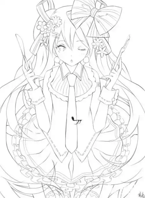 卡通画图片大全卡通画图片大全可爱人物动漫少女