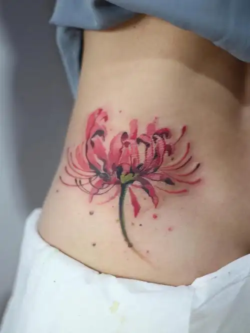 彼岸花_纹身图案手稿图片_winterd的纹身作品集