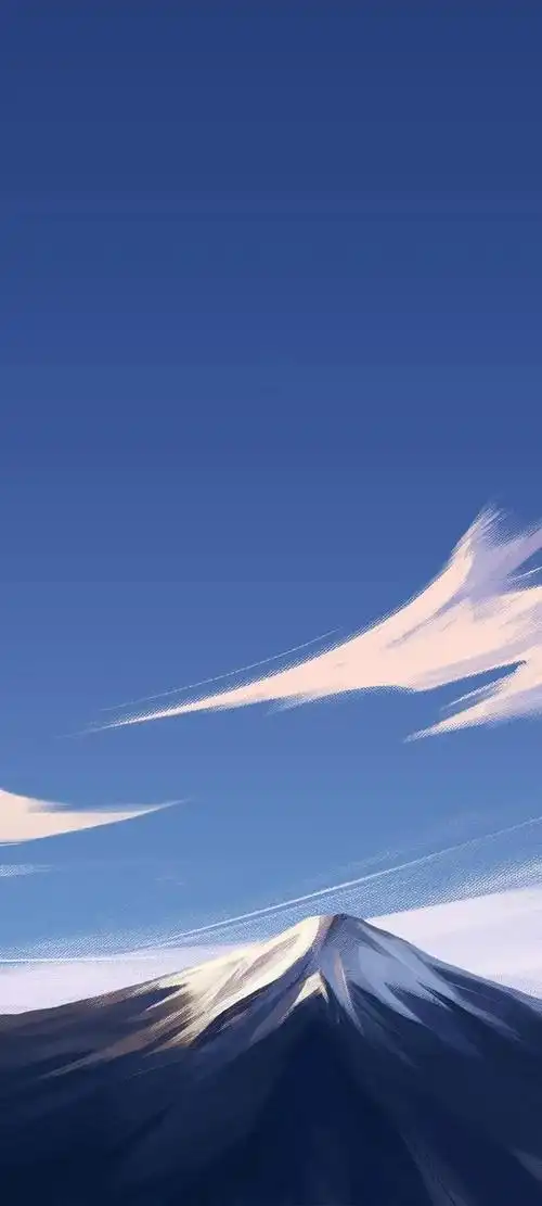 蓝色治愈系无水印手机壁纸_网易订阅