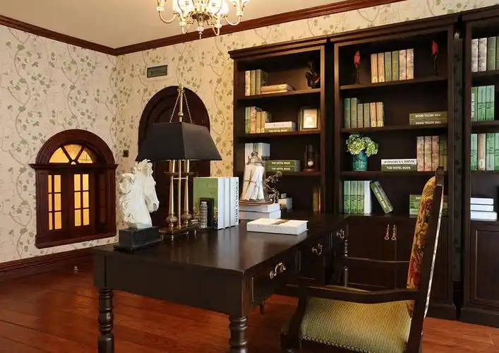 美式别墅装修书房设计图