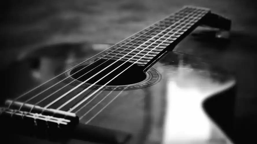 guitar,monochrome,depth of field,壁纸,高清壁纸娱乐,音乐,乐器