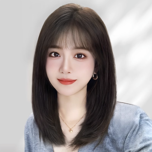 假毛女长发麻花辫子双马尾网红空气刘海中长发jk甜美可爱全头套式