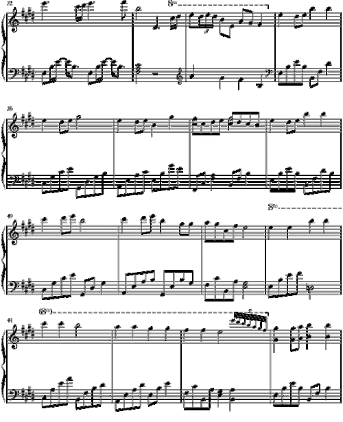 知足 五月天 钢琴谱 五线谱