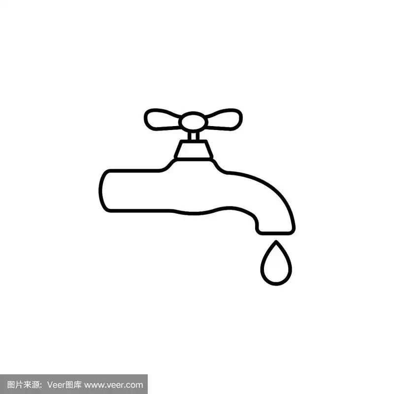 水龙头图标黑白相间