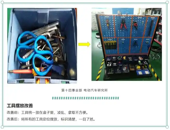 比亚迪工厂车间5s管理改善前后对比