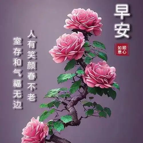 早安祝福问候语图片带字祝福大全愿我们每天都健康平安幸福