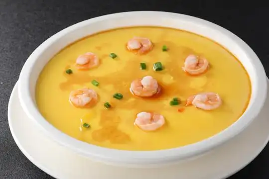 鲜虾水蒸蛋图片