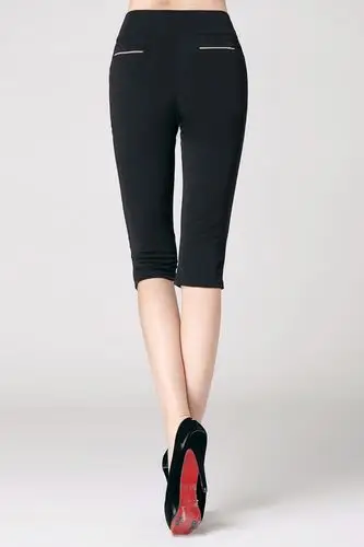 2013夏装新款韩版哥弟撞色金属链条装饰休闲小脚铅笔七分裤女裤