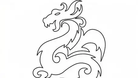 简笔卡通龙的画法