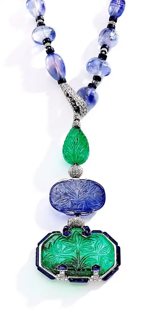 祖母绿挂坠项链,by cartier,1924年 - 堆糖,美图壁纸兴趣社区