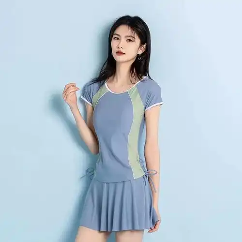 游泳衣分体显瘦遮肚大码泳衣女2024新款保守学生温泉沙滩时尚新款