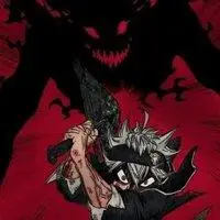 黑色四叶草阿斯塔帅气头像点击鼠标右键下载