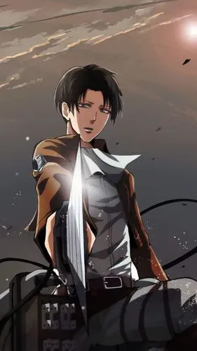 5张进击的巨人兵长艾伦·耶格尔帅气手机壁纸图片集(4)