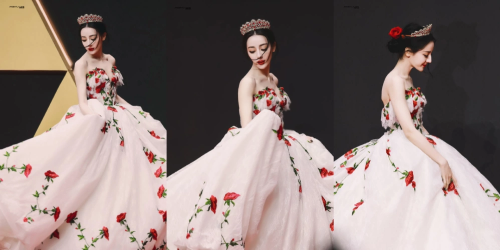 此颜只有天上有!迪丽热巴红毯礼服合辑来了