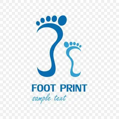 脚印脚丫logo素材