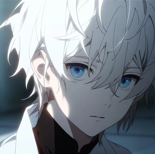 白发蓝瞳动漫男头