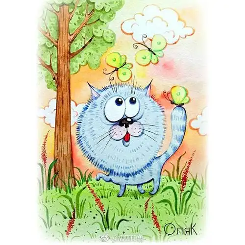 超可爱的小动物水彩手绘插画~ 【插画师:ol…-堆糖,美好生活研究所