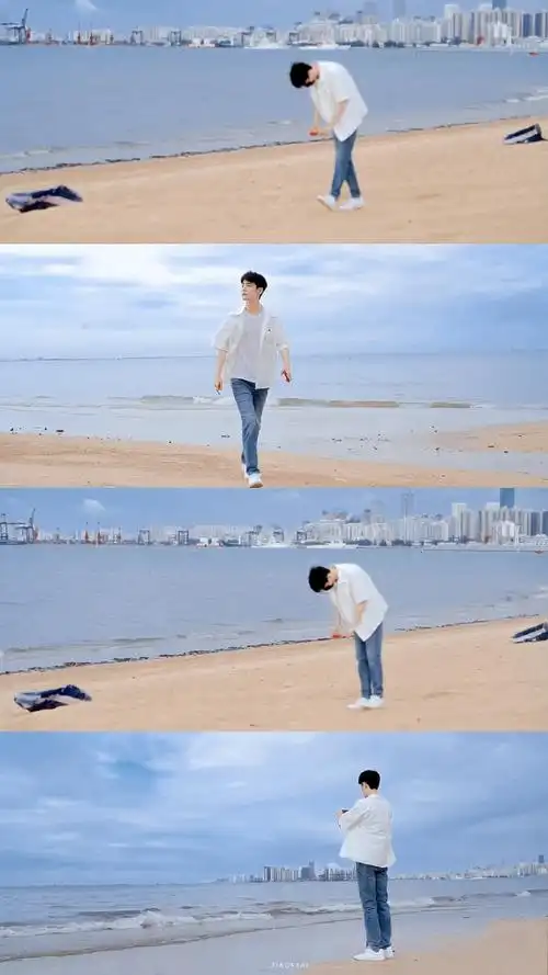 肖战##肖战海边大片花絮