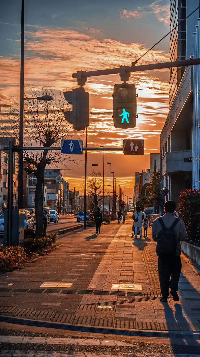 夕阳下的日式浪漫!#创作灵感 #日本 #2024我的旅行足迹 - 抖音