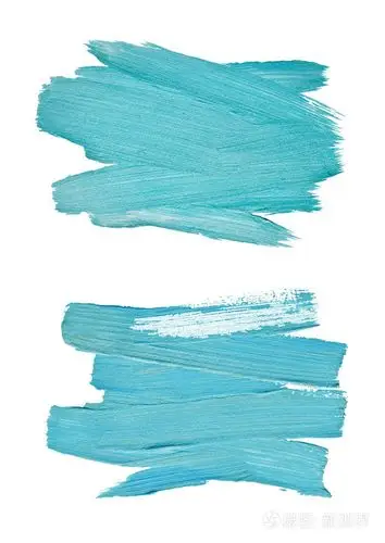 蓝绿色水彩颜料颜料