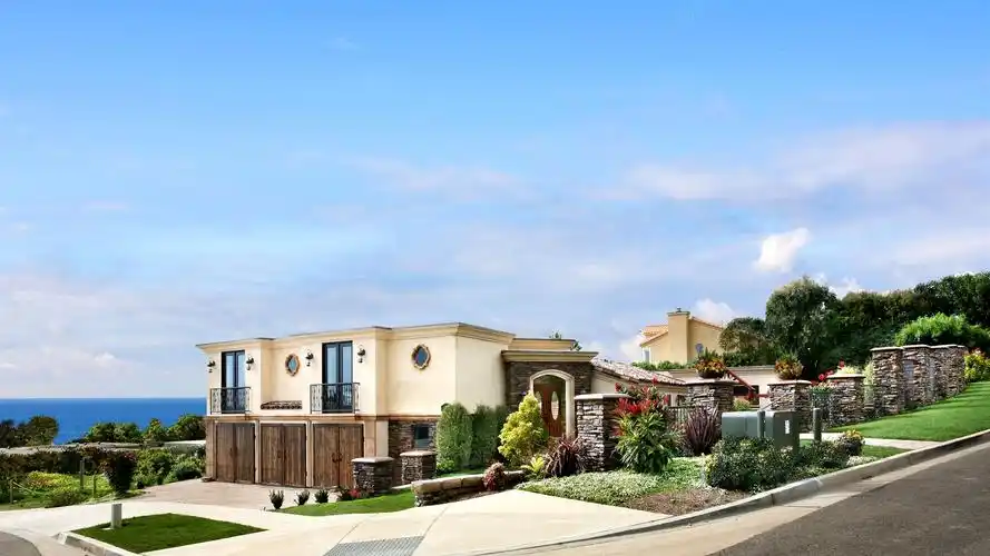 别墅,海,蓝天,拉古纳尼古尔,美国 iphone 壁纸