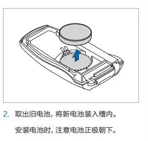 安装电池时,注意电池正极朝下.电池型号:cr2032