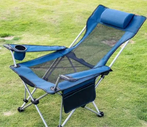 折叠沙滩椅坐躺两用午休椅休闲椅凳子可折叠椅子 绿色实布【图片 价格