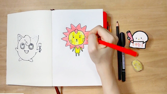 点点有画说画roy6莱阳简笔画在地球化身为狮子的太阳