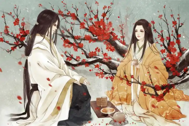 对花对酒落梅成愁