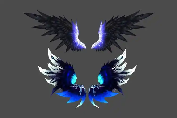 低阶翅膀 3d模型