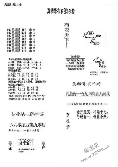 24028期福彩3d真精华布衣123456字谜图谜