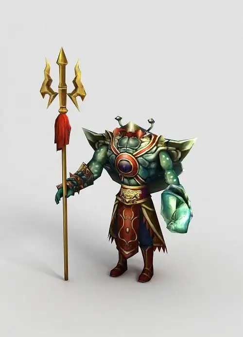 3d洪荒游戏蟹将模型