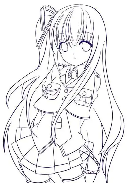 战士水冰月步骤图跳舞的女孩线描这幅画并不是很难画是动漫中的简笔画