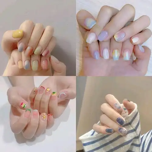夏天就是彩色的季节美甲合集