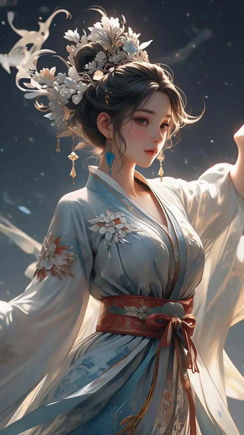 国漫女神降临手机壁纸9078