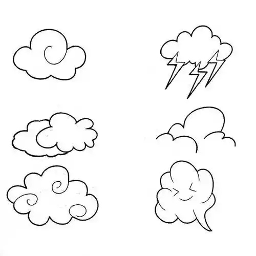 云朵的简笔画 云朵的简笔画图片