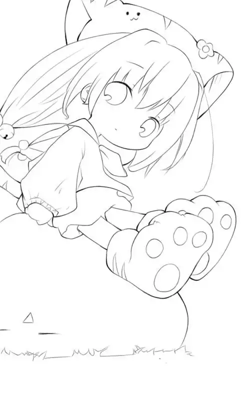 动漫 线稿# #可爱# #小清新