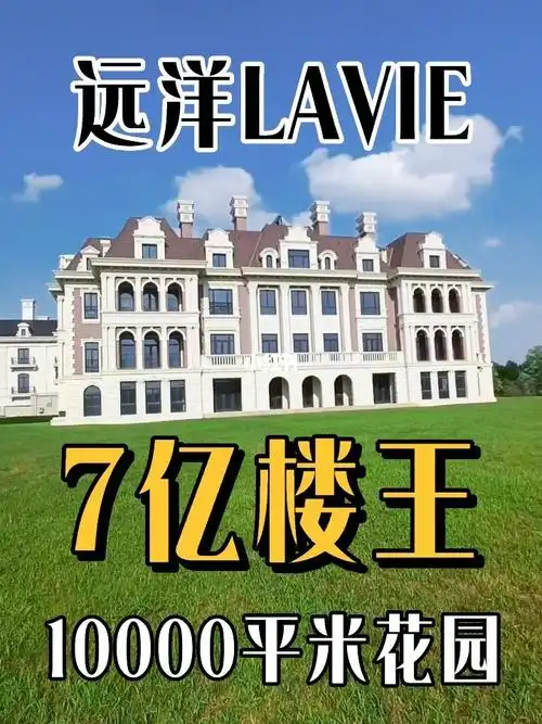 远洋lavie7亿楼王中央别墅区顶级豪宅