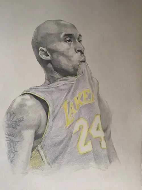 黑曼巴 / 科比|纯艺术|素描|立早文化 - 原创作品 - 站酷 (zcool)