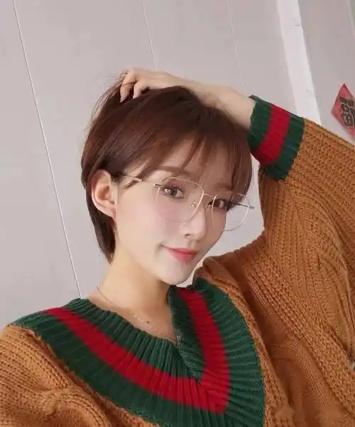 春天减龄短发50款_脖子_发型_圆脸