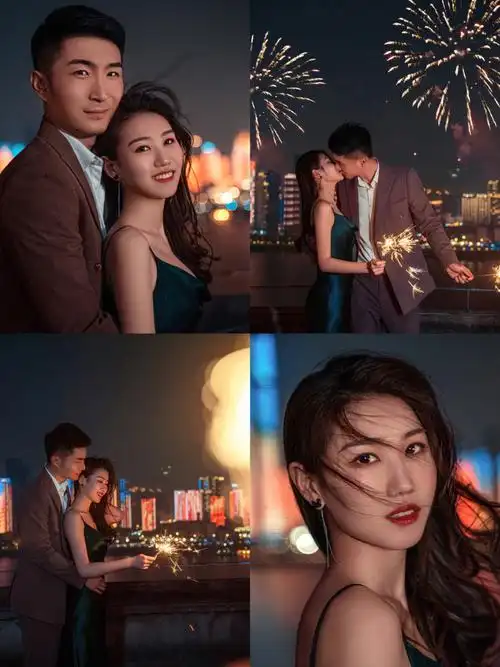 武汉夜景婚纱照风格推荐91地点: #武汉摄影:@斑斓婚纱摄影