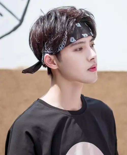 男生束发带图片-发型教程-帅哥发型网