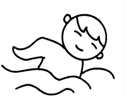 [游泳简笔图片]儿童游泳简笔画图画大全