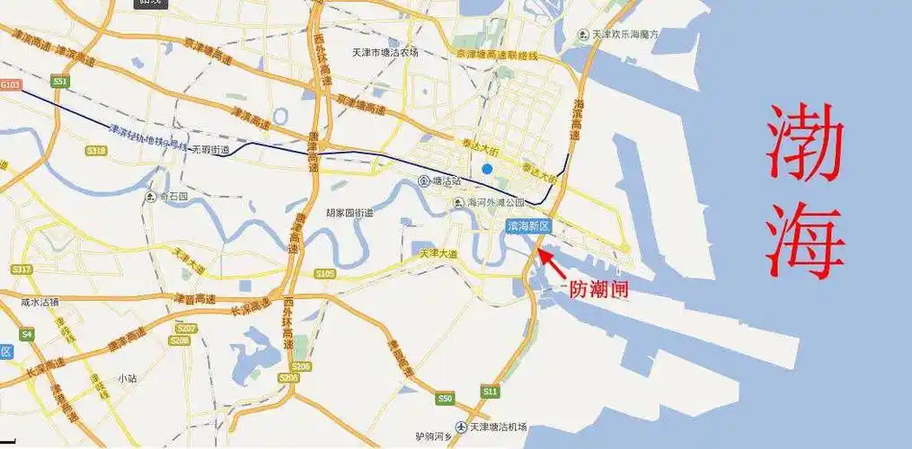 天津塘沽哪里可以看到涨潮