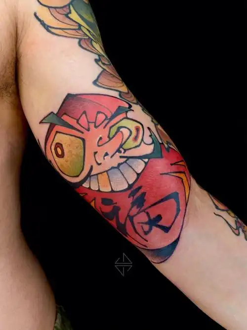 用新的方式表达#我的纹身分享  #刺青  #无锡纹身  #达摩蛋纹身