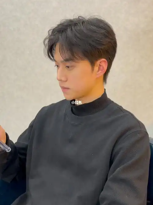 男生有气质的港风侧分发型