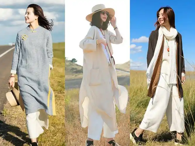 春天去踏青吧,简约舒服的慵懒风穿搭很闲适很文艺范!