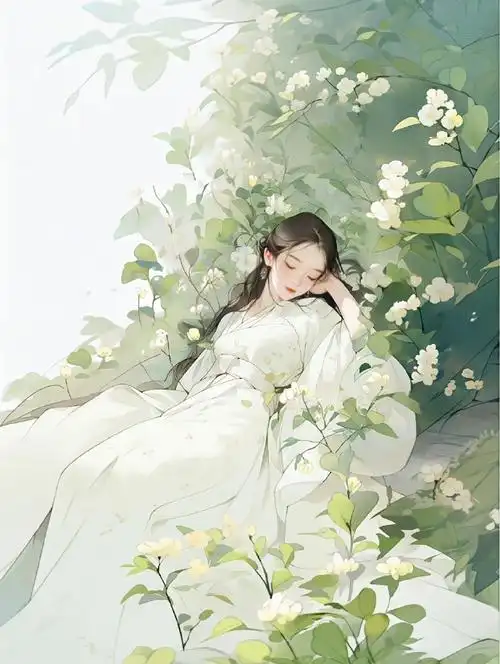 手绘古风女生头像