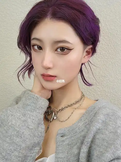 夏季超级有气氛感的帅气雾霾紫发色_发色_雾霾_夏天去哪玩_小仙女_3am