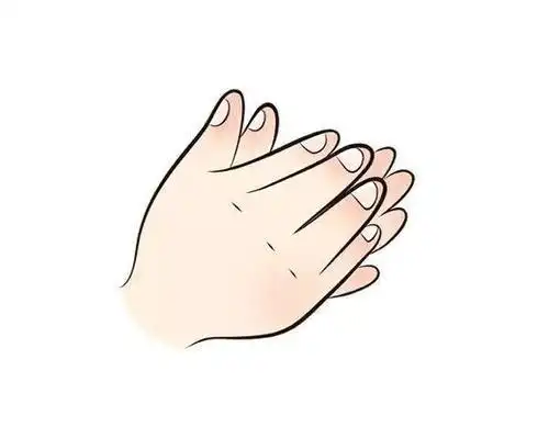 笔画手卡通手背手背朝上简笔画动漫手怎么画动漫手简笔画简单易画彩色